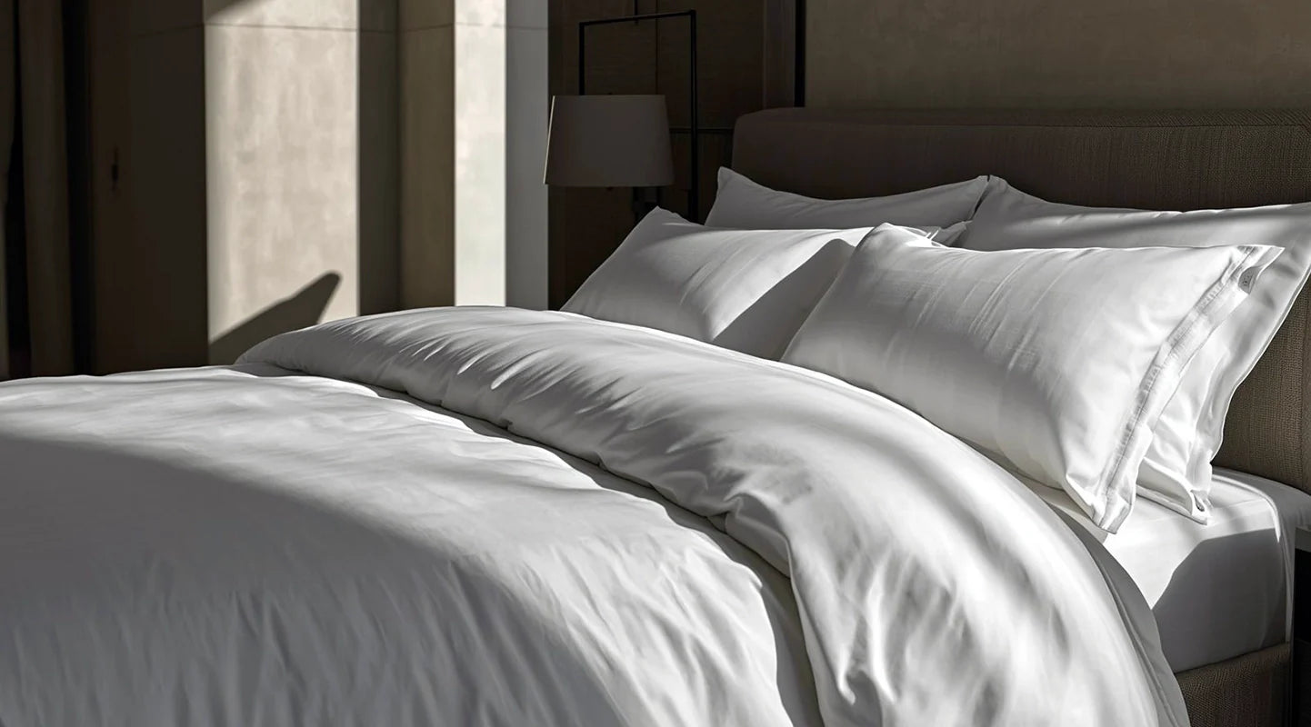 Linen and Co premium hotel duvet cover sets styled for luxury hospitality bedding in boutique hotels, guest houses and residential interiors across South Africa
