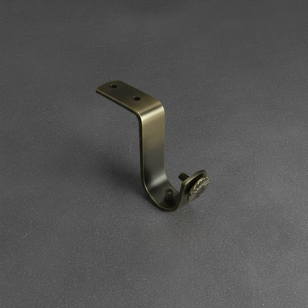 25mm Ceiling Bracket Antique Brass Curtain Rod  - Premium Hospitality Hardware Linen and Co