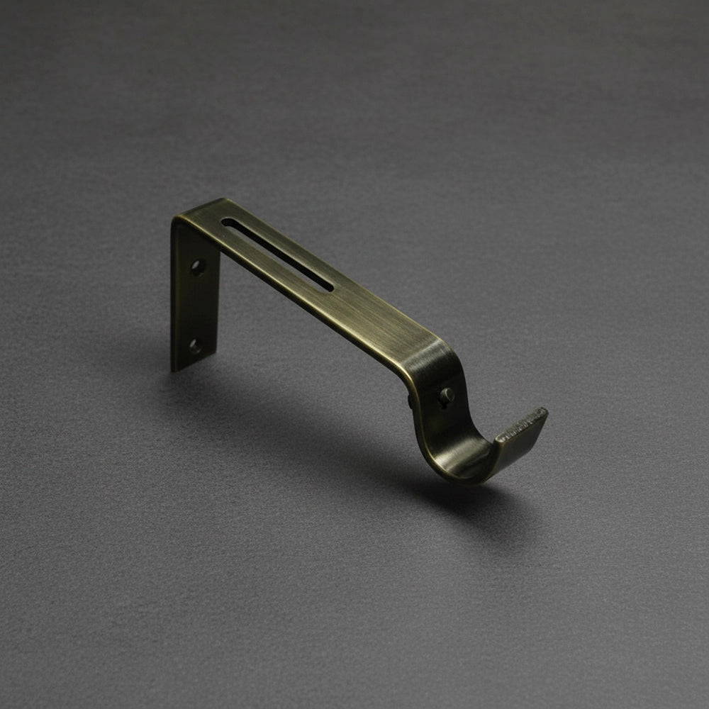25mm Ultra Single Bracket Antique Brass - Premium Hospitality Hardware Linen and Co