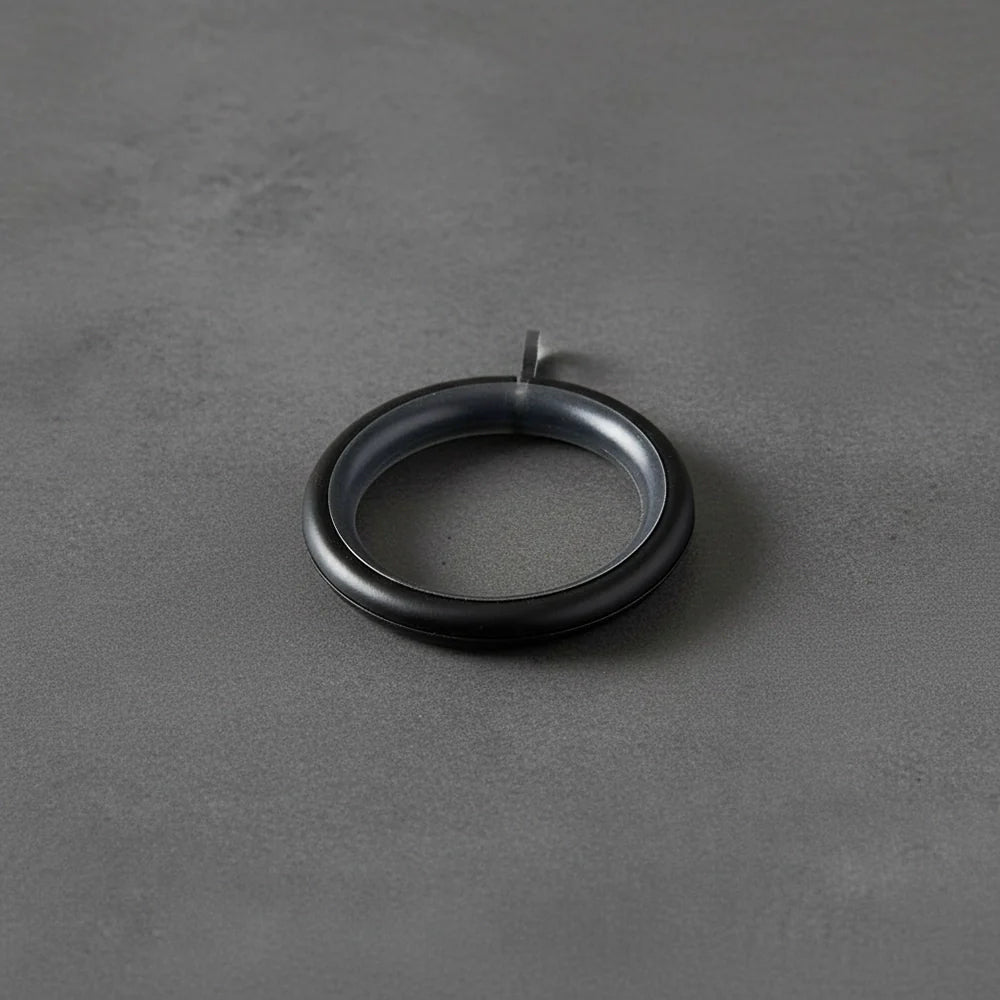 25mm Black curtain rings - Linen and Co
