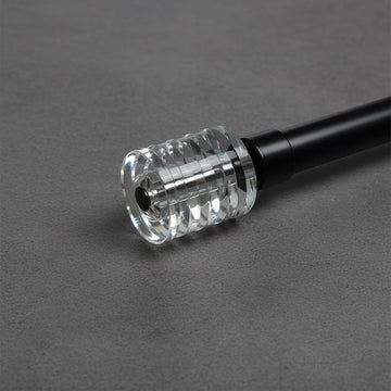 25mm Glass Nebula Curtain Rod Finial - Premium Hospitality Hardware Linen and Co