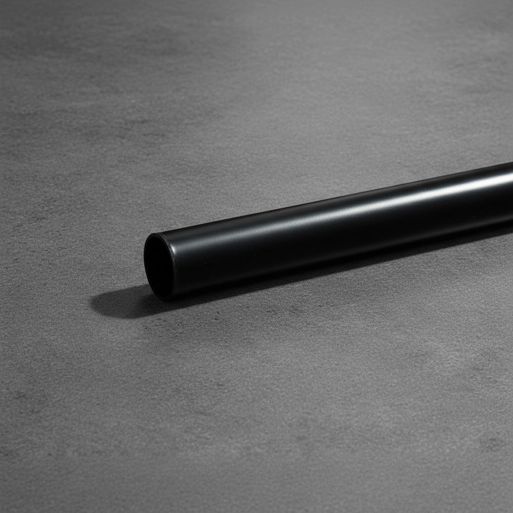 25mm Black Curtain Rod - Premium Hospitality Hardware Linen and Co