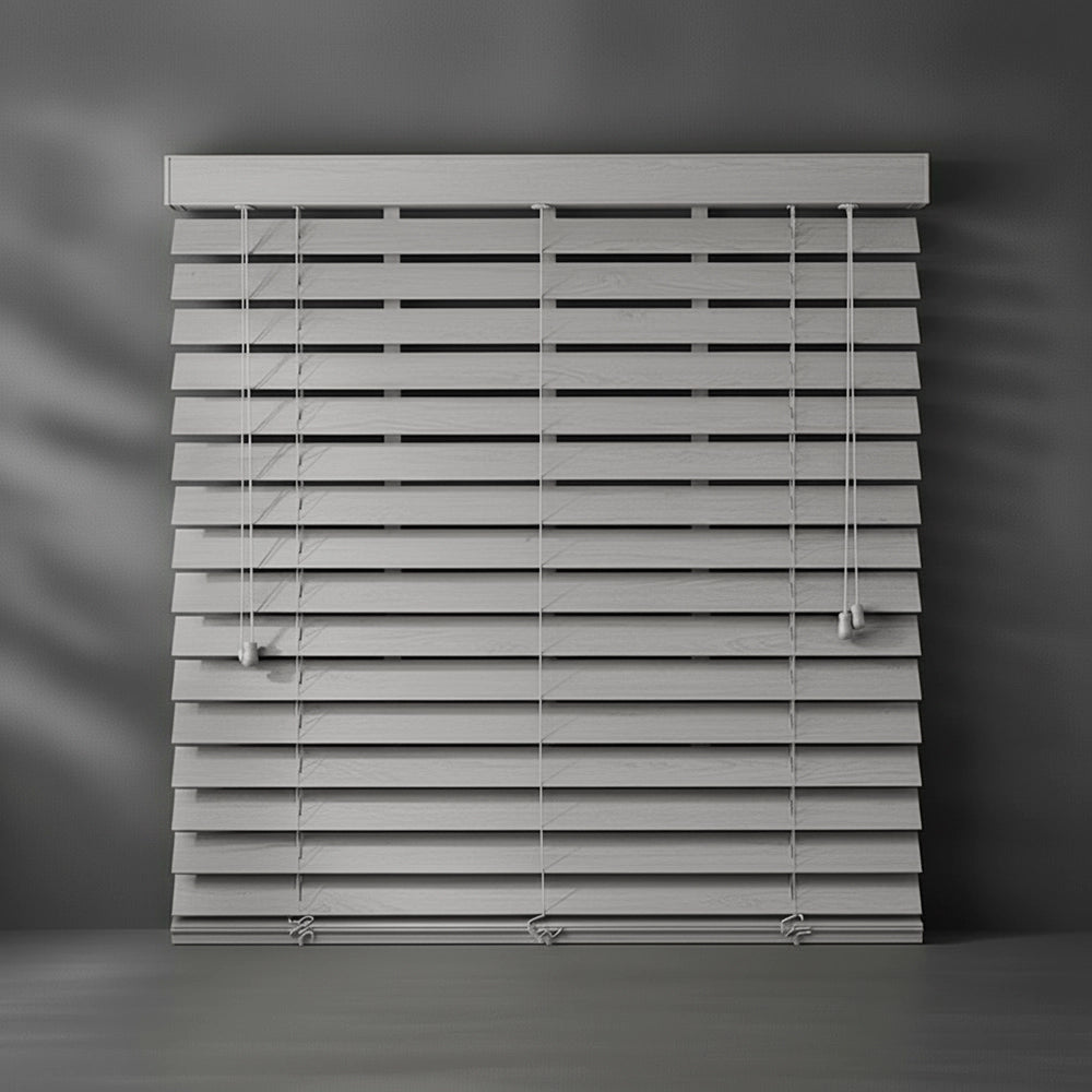 White 50mm Plain Aluminium Venetian blind by Linen and Co - premium hospitality window blinds