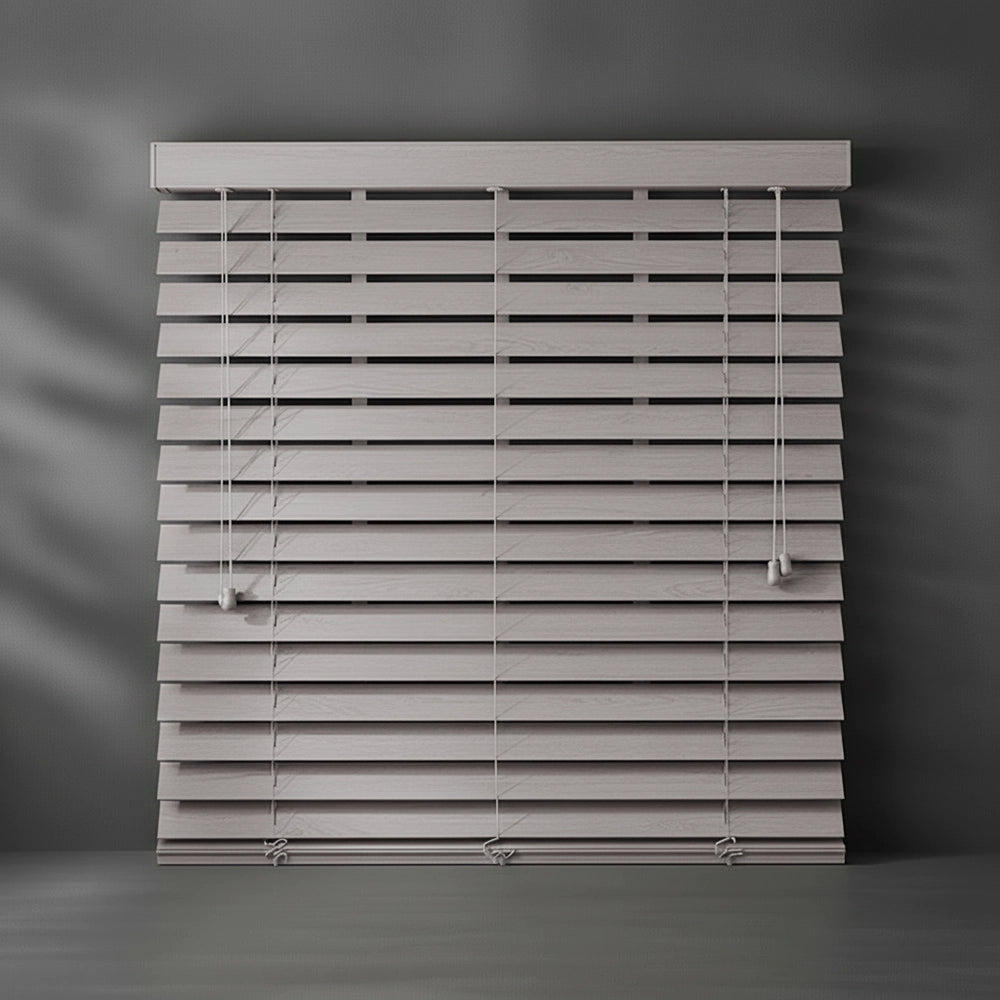 Stone 50mm Plain Aluminium Venetian blind by Linen and Co - premium hospitality window blinds