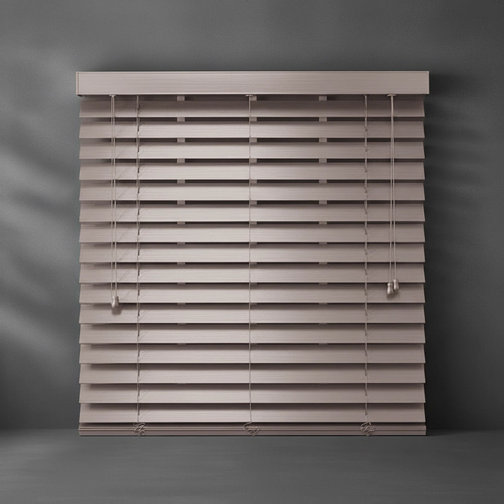 Bronze B202 50mm Brushed Steel Aluminium Venetian blind by Linen and Co - premium hospitality window blinds