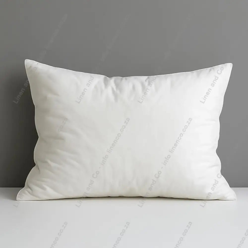 Duck Feather Standard Size pillow on a grey background