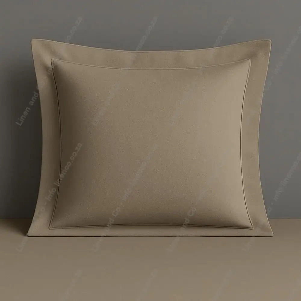 Stone Pillow Case Oxford Continental on a grey background