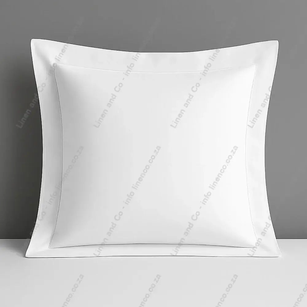 White Pillow Case Oxford Continental on a grey background