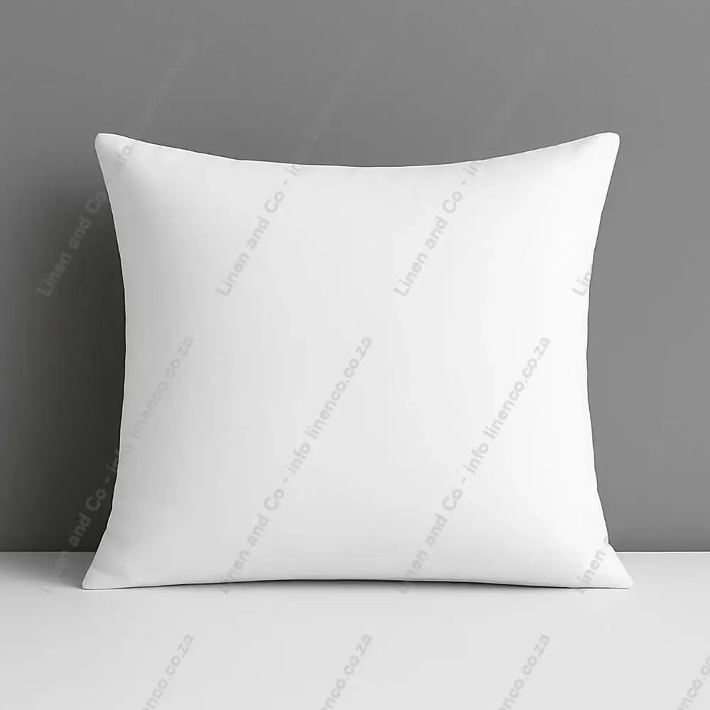 Pillow case white plain continental on a grey background