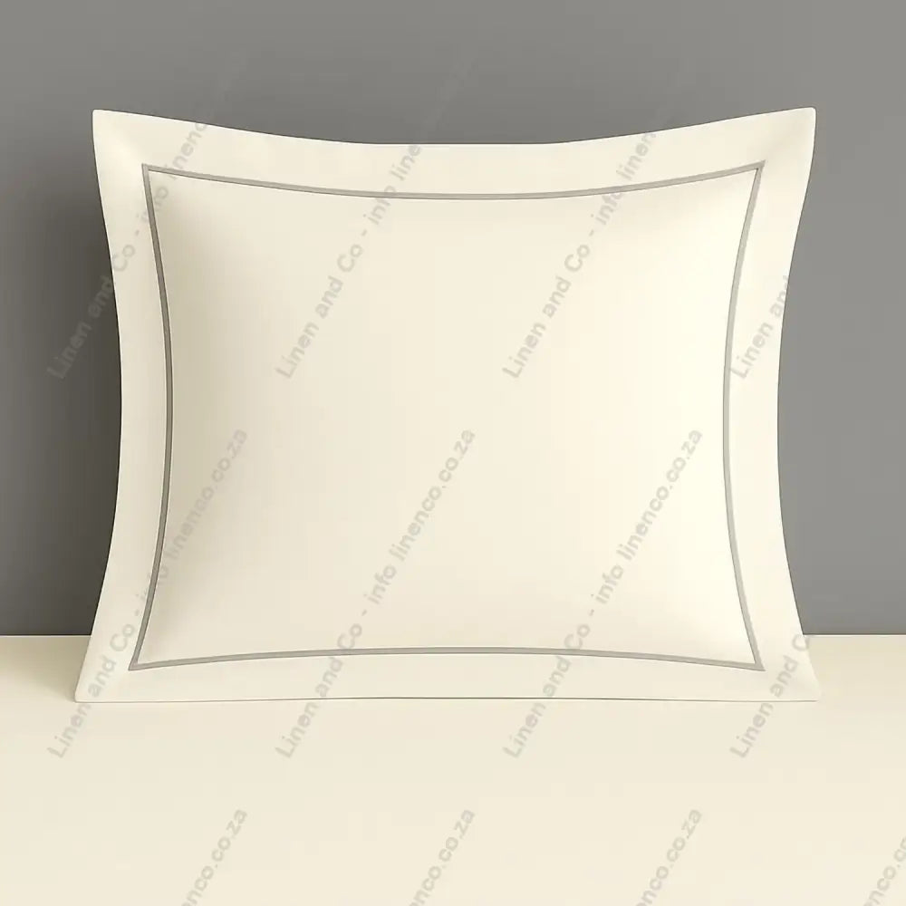 Pillow Case Continental Oxford Own Row Satin Stitch Polycotton Percale 200TC