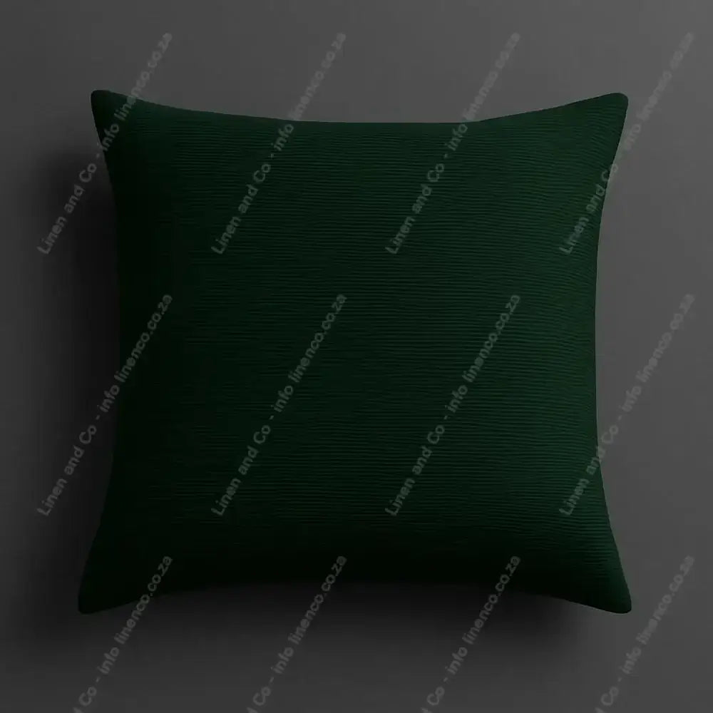 Linen and Co Dark Green Scatter on a Grey Background.