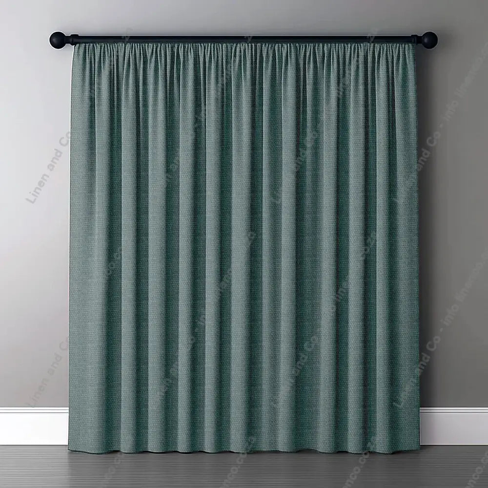 Marine Curtain with normal curtain tape curtain with a dark rod