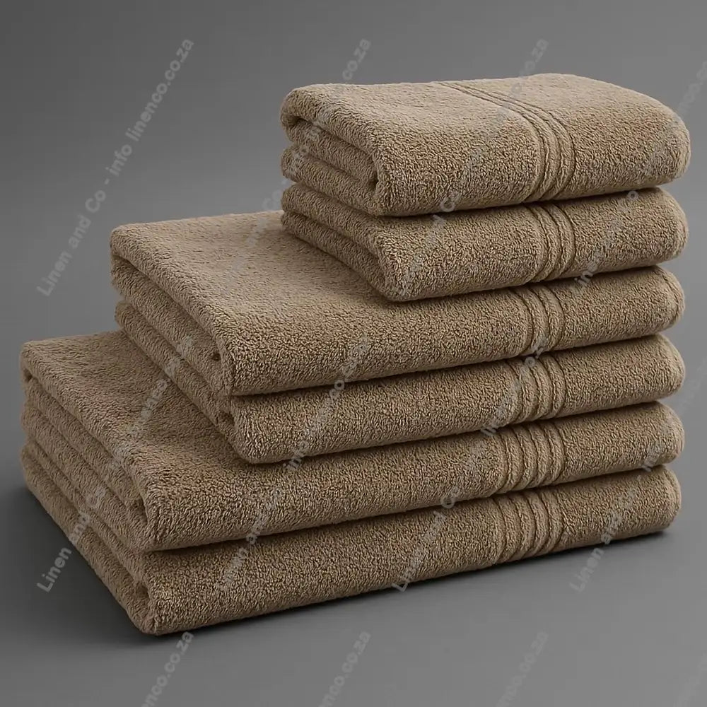 Linen and Co Pebble Hotel Collection Stack of Towels