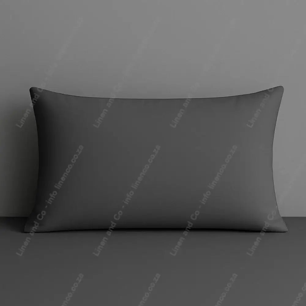 Pillow Case grey Plain on a Grey Background