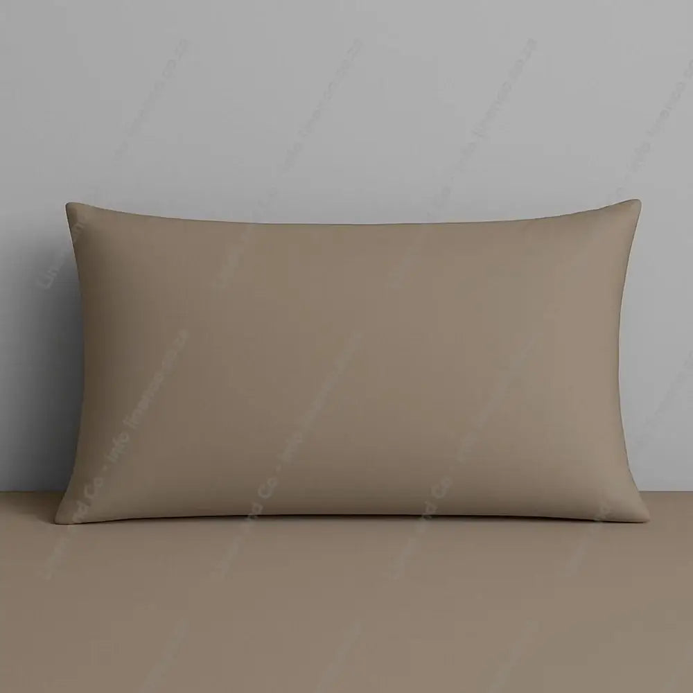Pillow Case Stone Plain on a Grey Background
