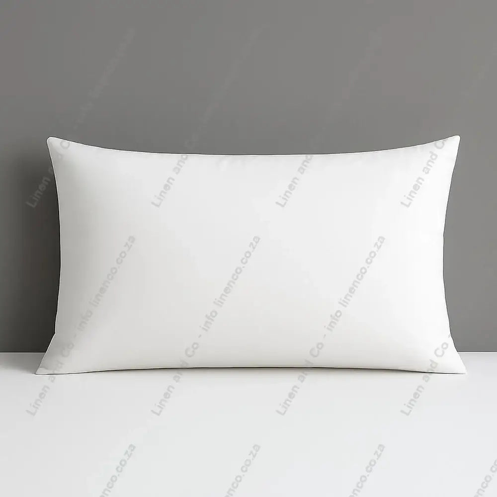 Pillow Case White Plain on a Grey Background