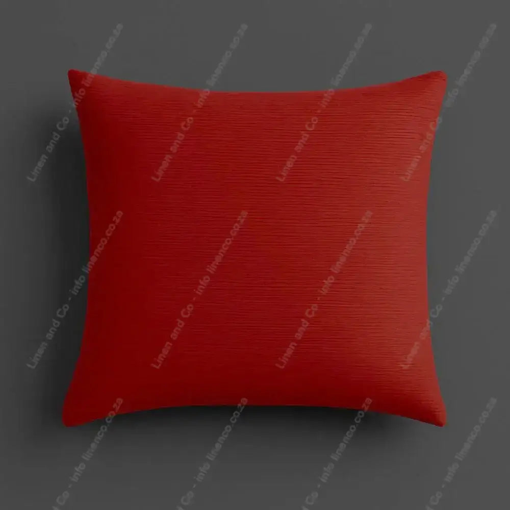 Linen and Co Red Scatter on a Grey Background.