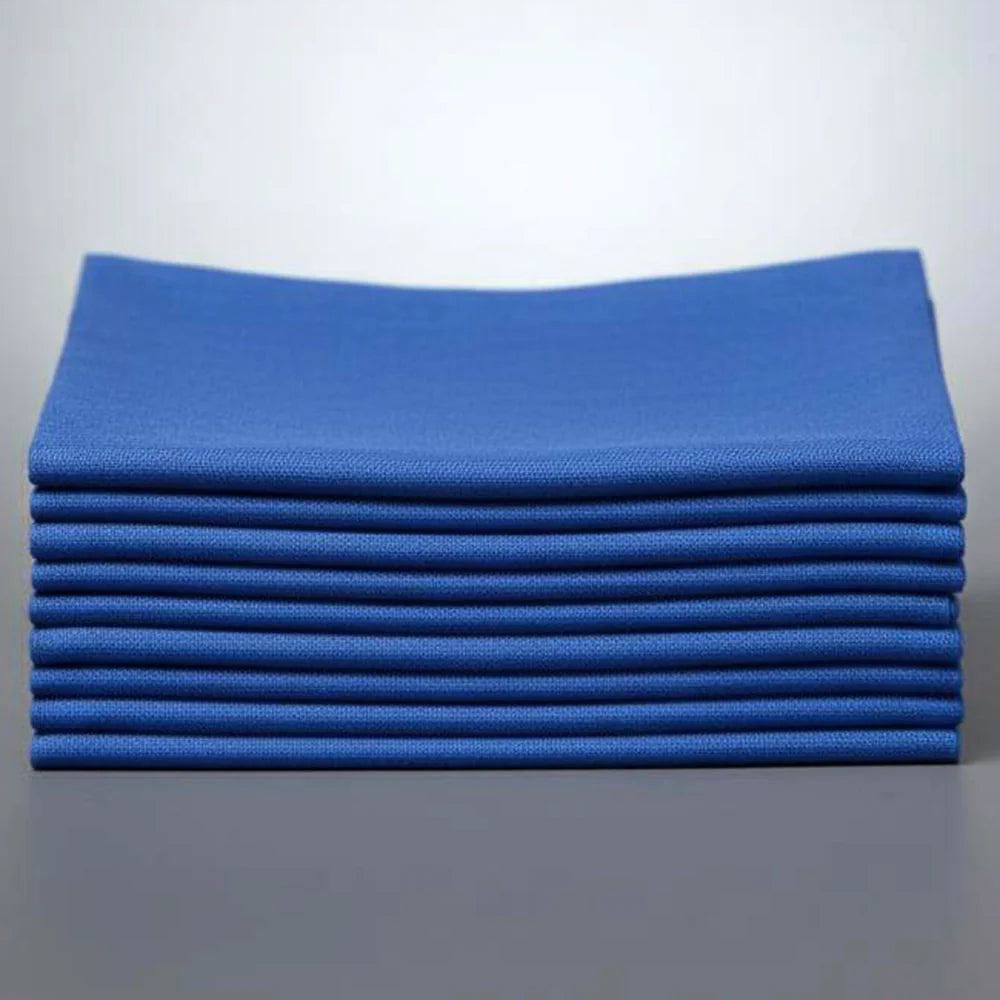 Stack of royal napkins on a white background