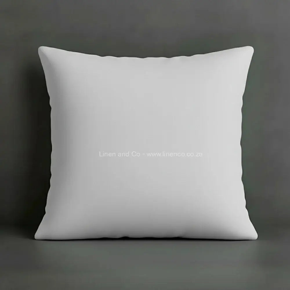 Pillow case white with grey background luxury hotel bed linen by Linen and Co 
