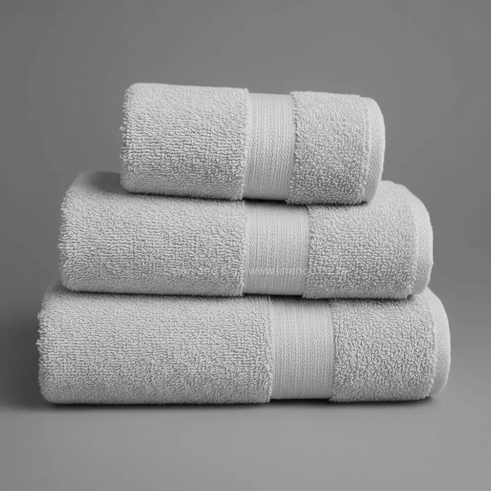 Platinum Light Grey bath towel from Linen and Co Hotel Collection - premium cotton terry hospitality textile"