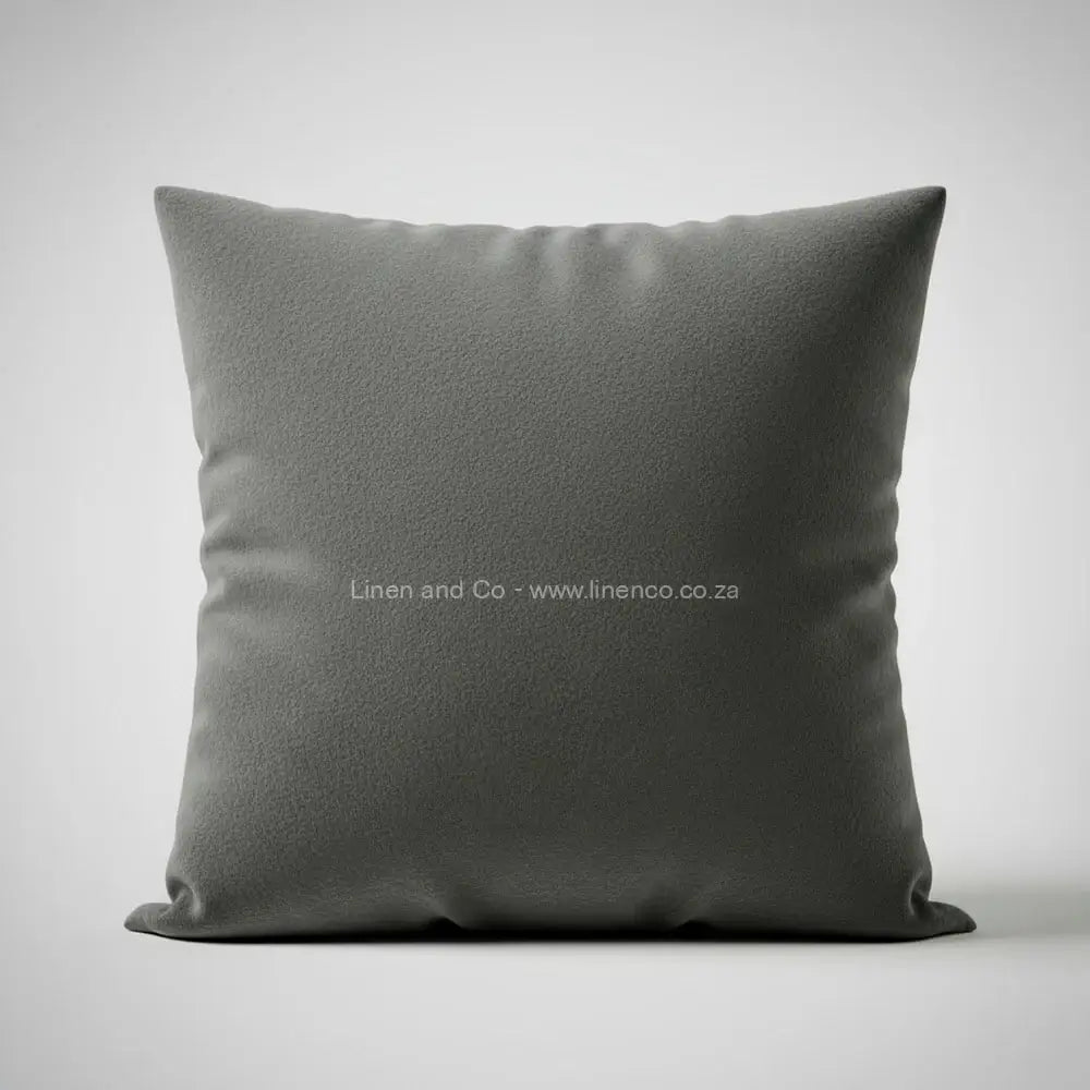 Grey -  Coloured Chenille Scatter Cushion - Premium Hotel Quality Bedding - Linen & Co
