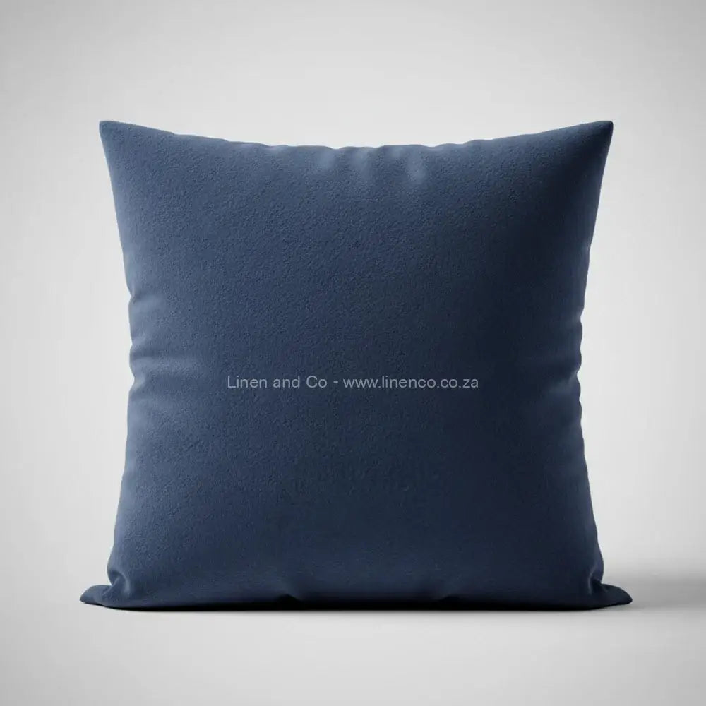 Blue -  Coloured Chenille Scatter Cushion - Premium Hotel Quality Bedding - Linen & Co