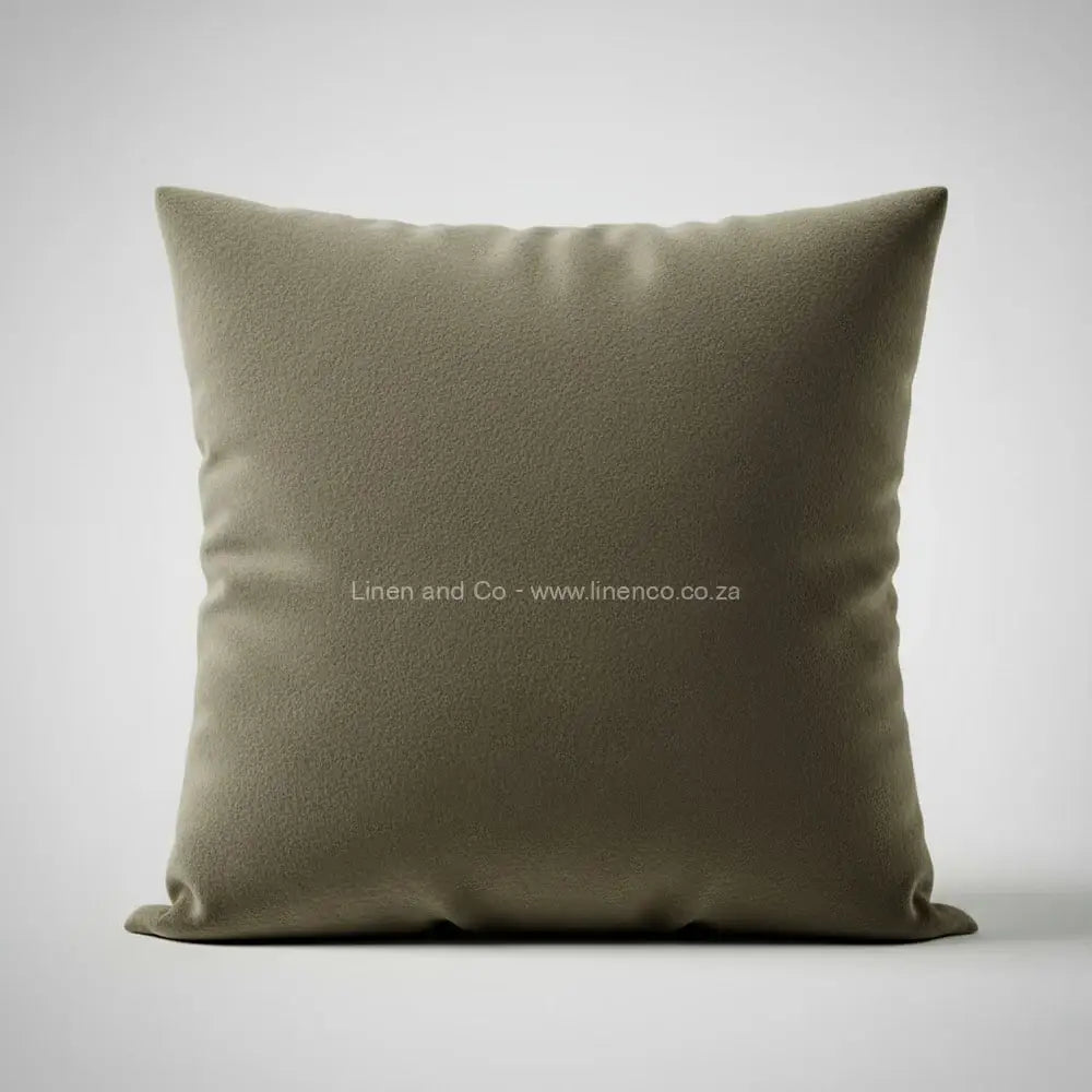 Stone - Coloured Chenille Scatter Cushion - Premium Hotel Quality Bedding - Linen & Co