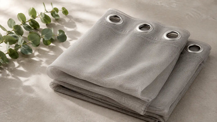 Care notes imagery for Arissa Sheer Ready-Made Eyelet Curtain