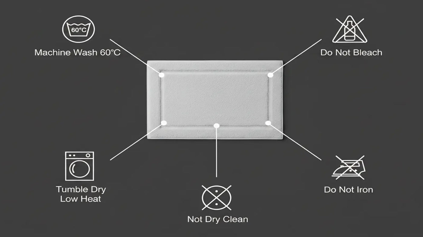 Care guide for Bristol Bath Mat