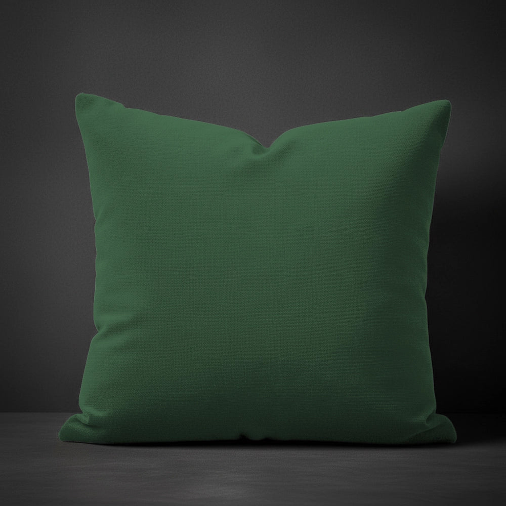 Green chenille scatter cushion by Linen and Co - luxury hospitality bedding