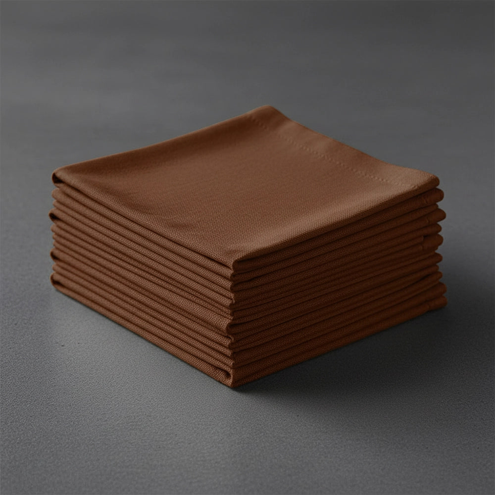 Chocolate Brown Tabling Napkins by Linen and Co - premium hospitality 