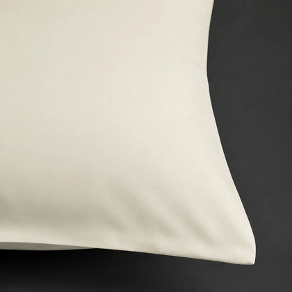 Plain (No Satin Stitch) - Cream Polycotton 200TC Flat Sheet - Linen and Co