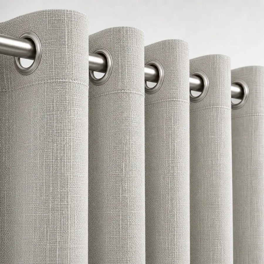 Eyelet heading detail for Daloa Blockout Ready-Made Eyelet Curtain