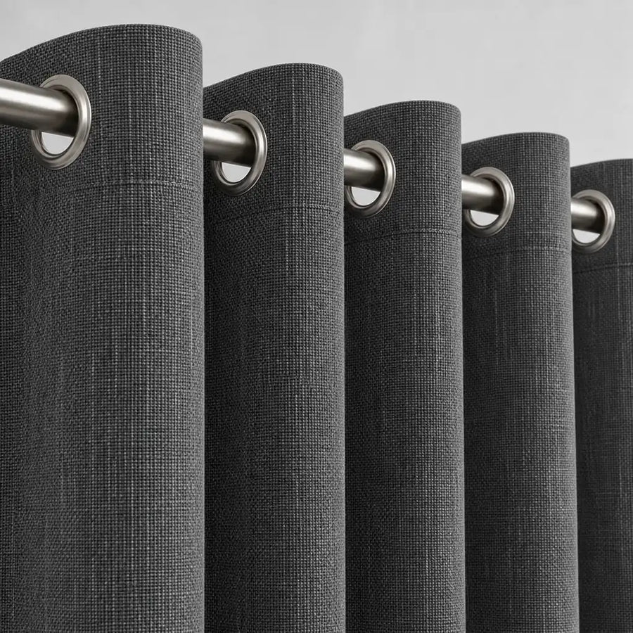 Eyelet heading detail for Daloa Blockout Ready-Made Taped Curtain
