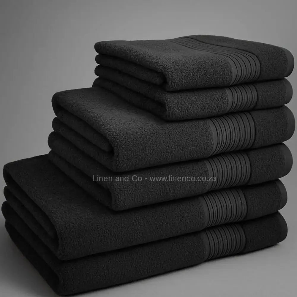 Dark Grey bath towels - luxury hospitality bath linen by Linen and Co