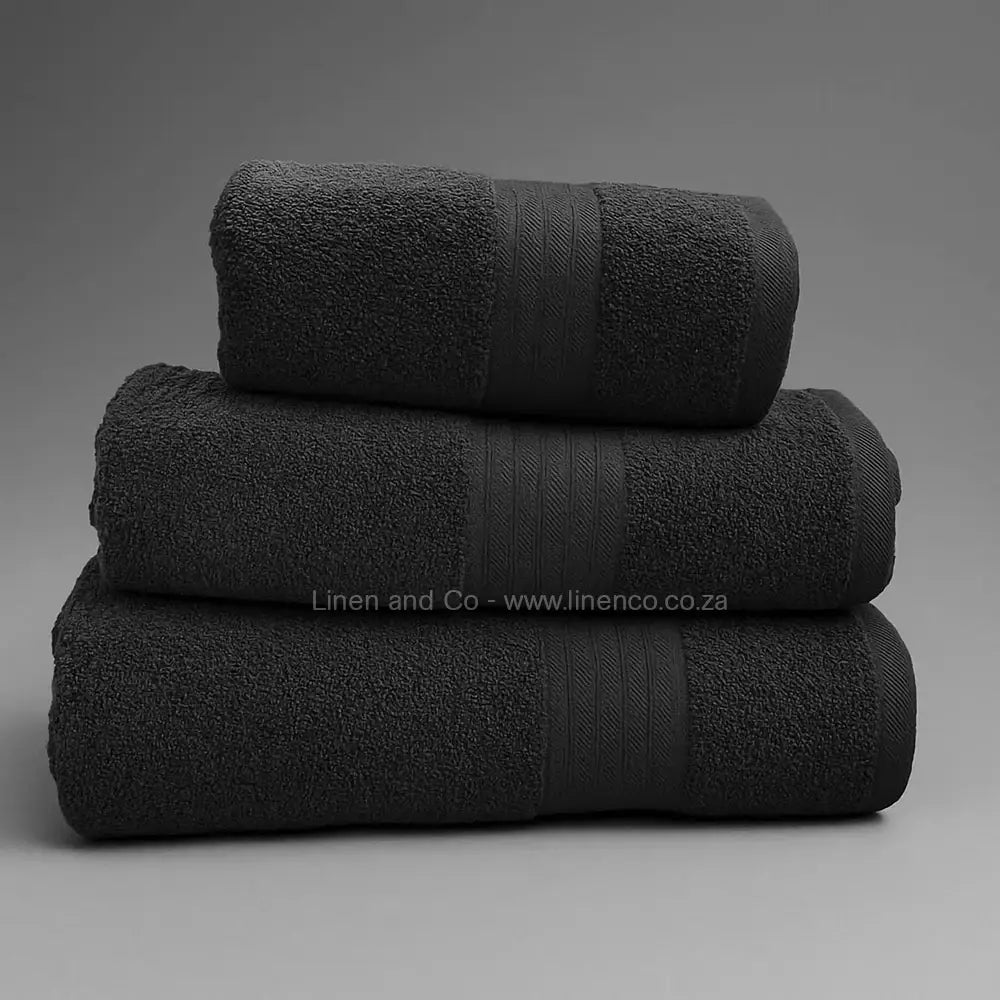Dark Grey bath towels - quality hospitality bath linen by Linen and Co