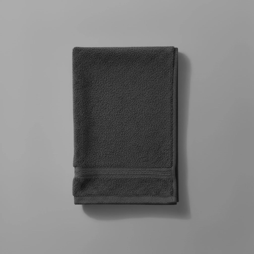 Linen and Co dark grey Bristol Big and Soft guest towel for luxury hospitality and residential bathrooms in South Africa