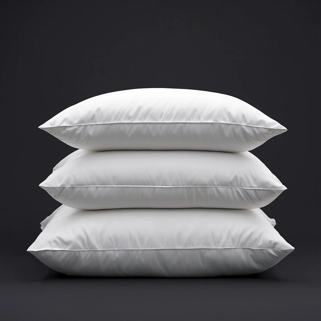 Linen and Co duck feather pillow inners styled for supportive hospitality and residential bedding in South Africa