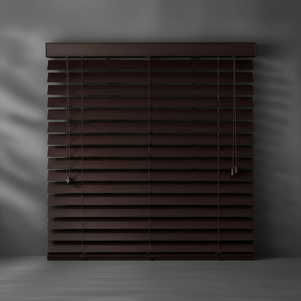 Dusk 50mm Foiled Eco Wood Venetian blind by Linen and Co - premium hospitality window blinds
