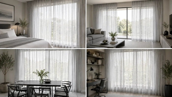 Ideal uses for Ella Sheer Ready-Made Taped Curtain