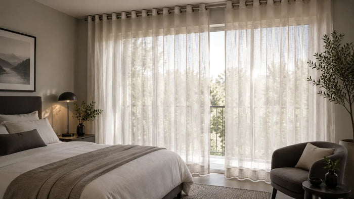 Ella Sheer Ready-Made Eyelet Curtain
