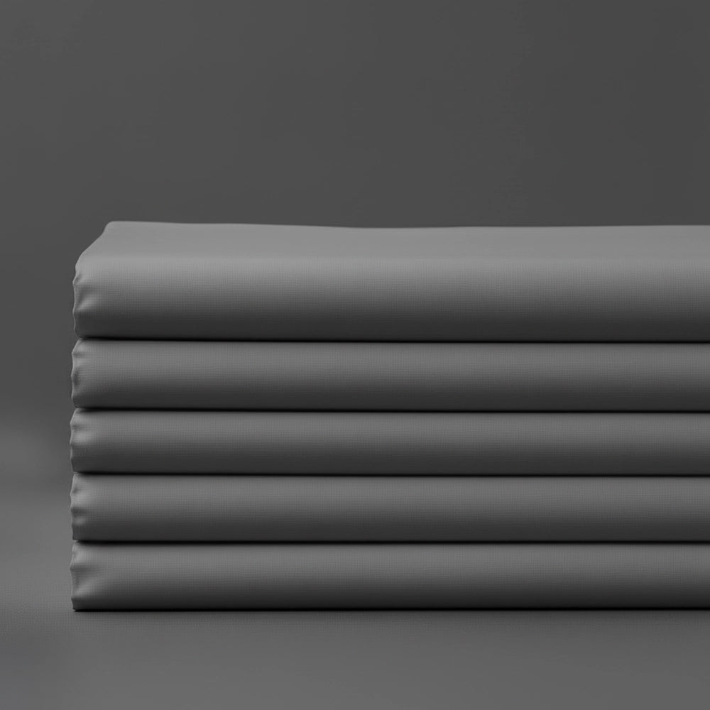 Grey Flat Sheets by Linen and Co - premium bed linen