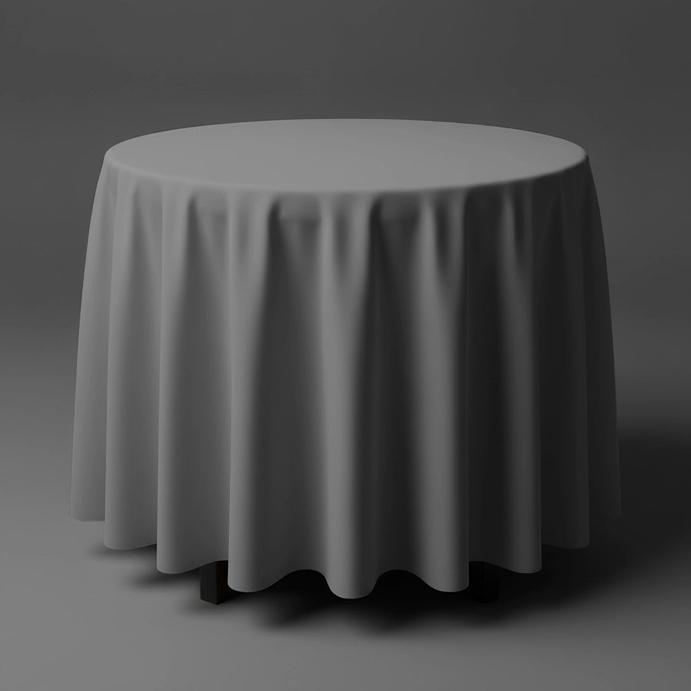 Grey round table cloth by Linen and Co - premium hospitality 