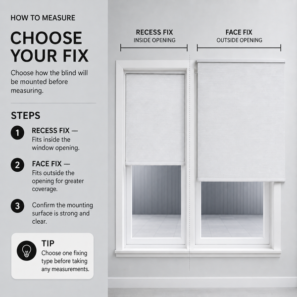 Blind measuring step