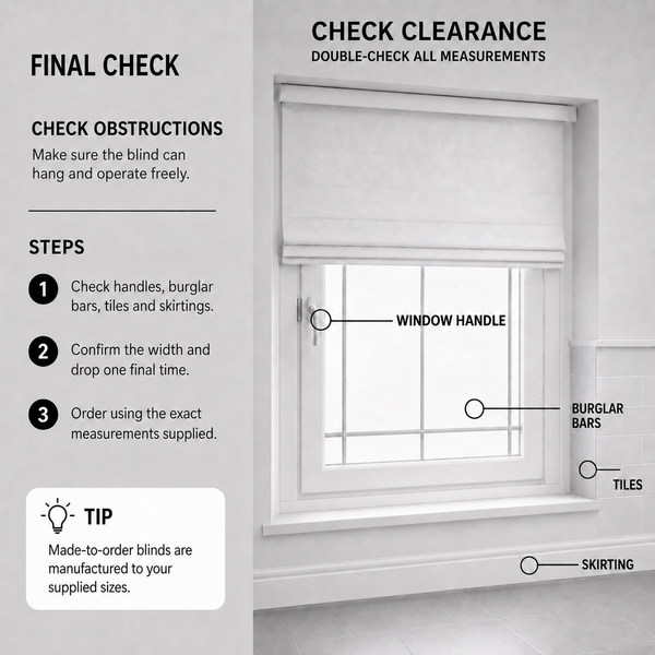 Blind measuring step