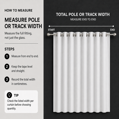 Measure the pole or track width