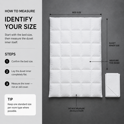 Identify the Duvet Inner Size