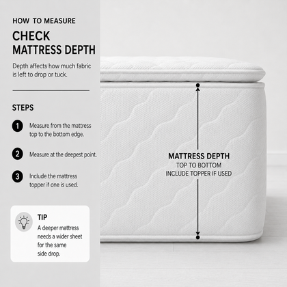 Check the mattress depth