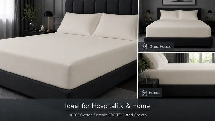 Ideal uses for Cream Cotton 200TC Fitted Sheet