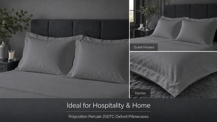 Ideal uses for Grey Polycotton 200TC Oxford Pillow Case